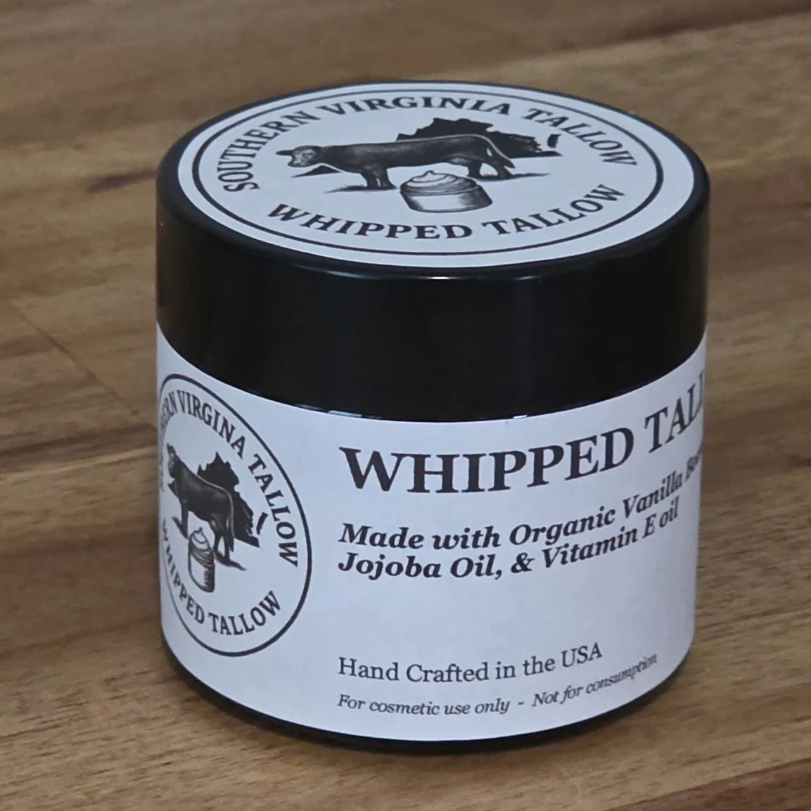 Jar of Southern Virginia Tallow whipped product